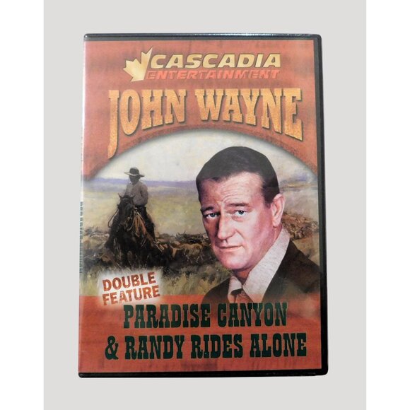 John Wayne DVD Double Feature Paradise Canyon 1935 Randy Rides Alone 1934 Sealed - Picture 1 of 3
